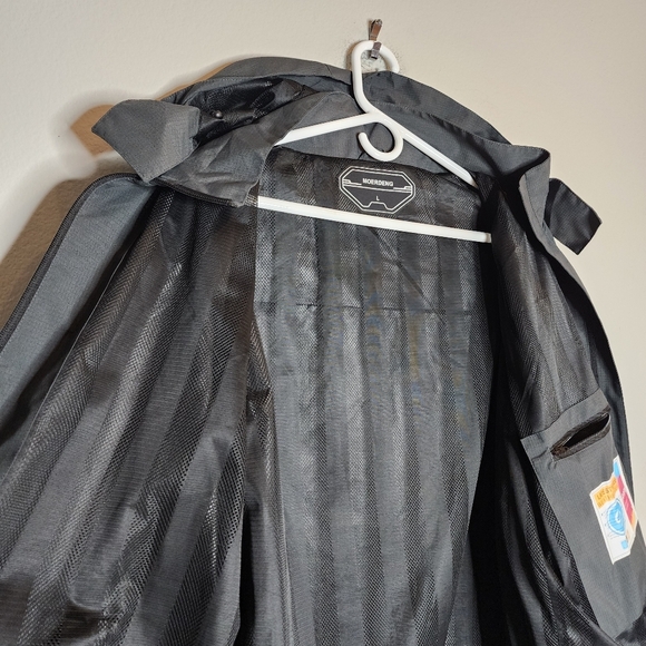 Moerdeng Grey Jacket Waterproof Ripstop Breathable Mens Size Large - Picture 9 of 16